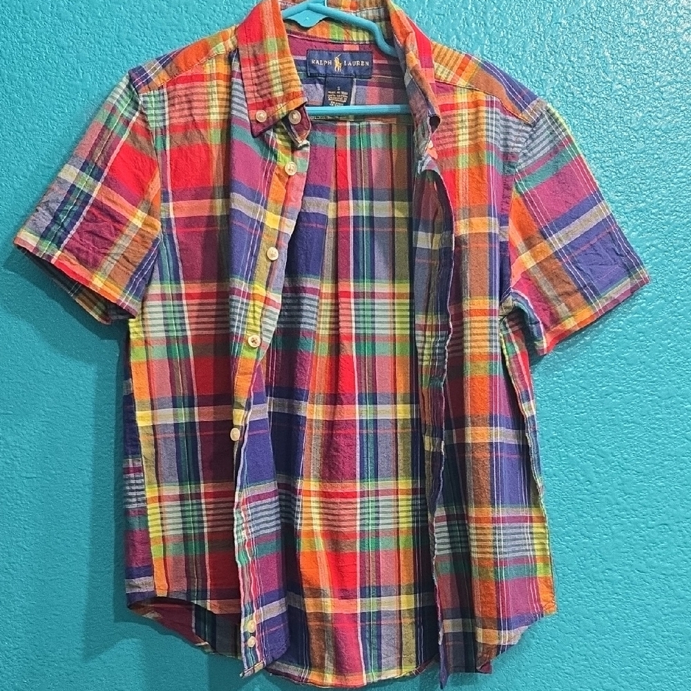 Ralph Lauren Multicolor Plaid Kids Shirt